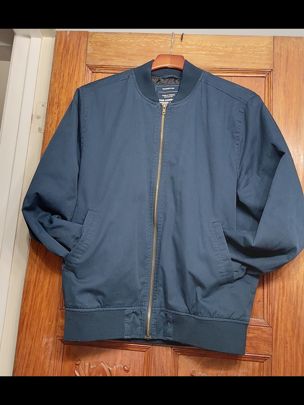 LINE OF TRADE Men's Navy Bomber Jacket - Size M
